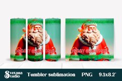Christmas tumbler wrap | Santa Claus tumbler sublimation Product Image 1