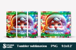 Christmas tumbler wrap | Santa Claus tumbler sublimation Product Image 1