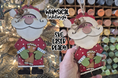 Santy and Ginger Ornament Laser SVG Product Image 1