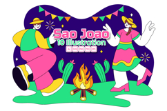 10 Sao Joao Festival Illustration Product Image 1