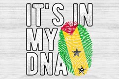 It&#039;s in my DNA Sao Tome and Principe Flag Fingerprint PNG Product Image 1