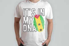 It&#039;s in my DNA Sao Tome and Principe Flag Fingerprint PNG Product Image 2