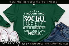 Sarcastic Mental Health SVG Funny Anxiety T-shirt Mug Design Product Image 8