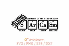 Sarcasm element of my personality svg, Funny Sarcastic svg Product Image 2