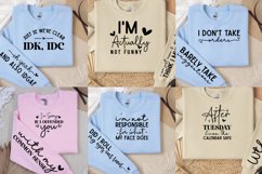 Sarcasm Front and Sleeve SVG Design Bundle Product Image 2