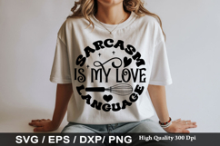 Sarcasm is my love language SVG - Sarcastic Keychain Design Product Image 1