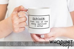 funny sarcasm saying cut file being used as a print on a mug