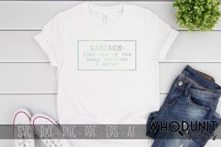 funny sarcasm saying cut file being used as a print on a t-shirt