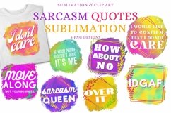 Sarcastic Quotes Sublimation Bundle Fun Sarcasm Neon Colors Product Image 1