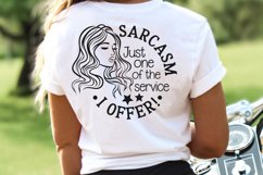 Sarcasm Just One of My Services | Funny Sarcasitc Shirt SVG Product Image 5