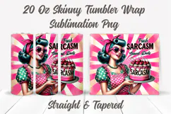 Fresh Sarcasm Served Daily Tumbler Wrap, Funny Tumbler Wrap Product Image 2