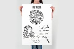Sarcasm Just One of my Many Talents Svg, Woman Sarcasm Svg Product Image 5