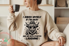 I asked Myself If I am Okay, Snarky Sarcastic Funny Shirt Product Image 1