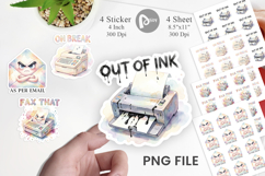 Sarcastic 90s Office Sticker Product Image 1