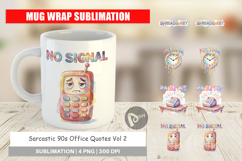 Sarcastic 90s Office Mug Wrap Product Image 1