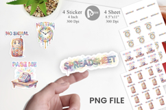 Sarcastic 90s Office Sticker Product Image 1