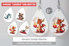 Cynical Critters Valentine Earring Product Image 1