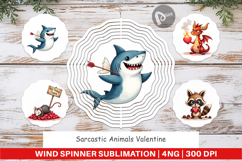 Cynical Critters Valentine Wind Spinner Product Image 1