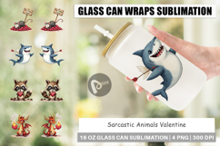 Cynical Critters Valentine Glass Can Product Image 1