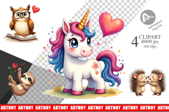 Cynical Critters Valentine Clipart Product Image 1