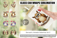 Cynical Critters Valentine Glass Can Product Image 1