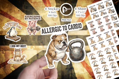 Sarcastic Anti Fitness Sticker Product Image 1