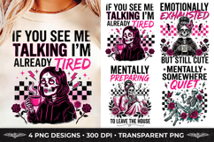 Antisocial Sarcastic Funny Social Anxiety T-Shirt Design PNG Product Image 1