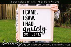 Mental Health Awareness SVG Funny Sarcastic Anxiety T-shirt Product Image 6
