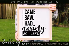 Mental Health Awareness SVG Funny Sarcastic Anxiety T-shirt Product Image 6