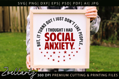 Sarcastic Mental Health SVG Funny Anxiety T-shirt Mug Design Product Image 4