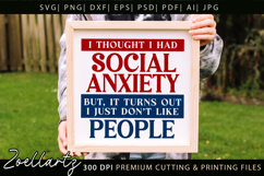 Sarcastic Mental Health SVG Funny Anxiety T-shirt Mug Design Product Image 4
