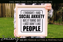 Sarcastic Mental Health SVG Funny Anxiety T-shirt Mug Design Product Image 6