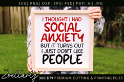 Sarcastic Mental Health SVG Funny Anxiety T-shirt Mug Design Product Image 4