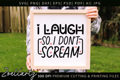 Funny Mental Health SVG Sarcastic Anxiety T-shirt Mug Design Product Image 5