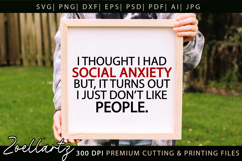 Sarcastic Mental Health SVG Funny Anxiety T-shirt Mug Design Product Image 4