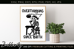 Funny Mental Health SVG Sarcastic Anxiety T-shirt Mug Design Product Image 3