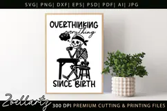 Funny Mental Health SVG Sarcastic Anxiety T-shirt Mug Design Product Image 3