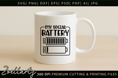 Mental Health Awareness SVG Funny Sarcastic Anxiety T-shirt Product Image 2