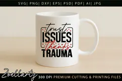 Sarcastic Mental Health SVG Funny Anxiety T-shirt Mug Design Product Image 4