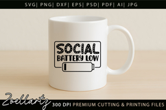 Sarcastic Mental Health SVG Funny Anxiety T-shirt Mug Design Product Image 3