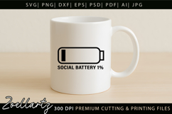 Sarcastic Mental Health SVG Funny Anxiety T-shirt Mug Design Product Image 3