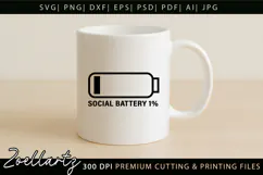 Sarcastic Mental Health SVG Funny Anxiety T-shirt Mug Design Product Image 3