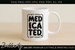 Sarcastic Mental Health SVG Funny Anxiety T-shirt Mug Design Product Image 2