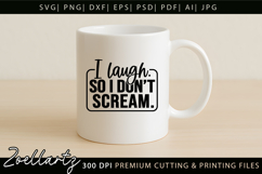 Sarcastic Mental Health SVG Funny Anxiety T-shirt Mug Design Product Image 5