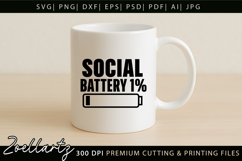 Sarcastic Mental Health SVG Funny Anxiety T-shirt Mug Design Product Image 3