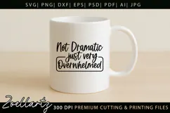 Sarcastic Mental Health SVG Funny Anxiety T-shirt Mug Design Product Image 3