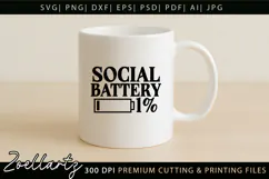 Sarcastic Mental Health SVG Funny Anxiety T-shirt Mug Design Product Image 2
