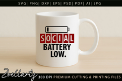Sarcastic Mental Health SVG Funny Anxiety T-shirt Mug Design Product Image 2