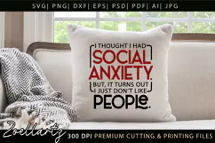 Sarcastic Mental Health SVG Funny Anxiety T-shirt Mug Design Product Image 8