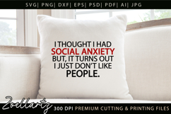 Sarcastic Mental Health SVG Funny Anxiety T-shirt Mug Design Product Image 7